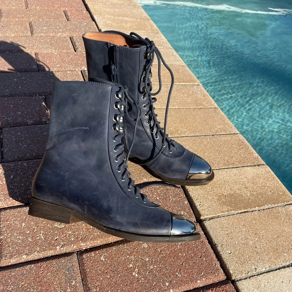 Jeffrey Campbell Zorro Leather Boots Size 6 - Picture 14 of 16